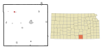 Sumner County Kansas Incorporated and Unincorporated areas Conway Springs Highlighted